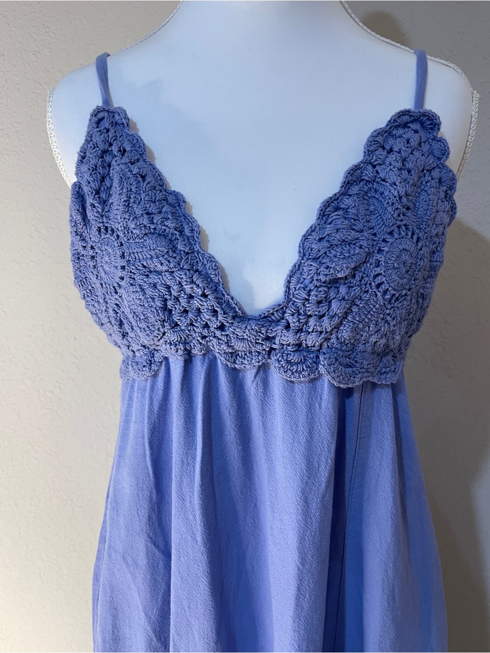 FREE PEOPLE Lovey Maxi Dress Periwinkle Purple Size Small New With Tags - Picture 7 of 8